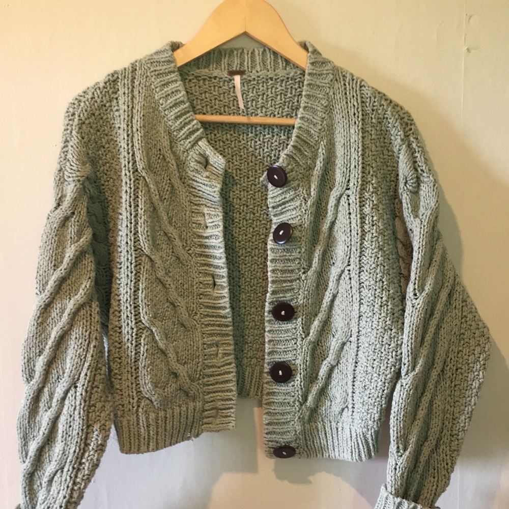 Free people chunky cotton sweater